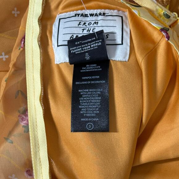 Star Wars Her Universe Size 5X Padme Meadow Dress Golden Yellow Cosplay Costume - Picture 8 of 10